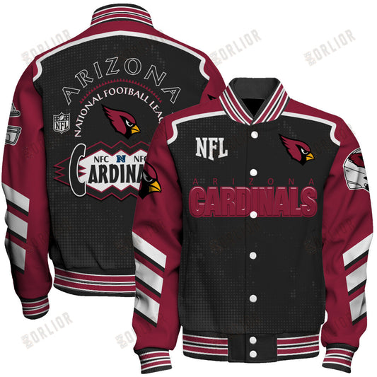 Arizona Cardinals Football Team 2024- 25 Relentless Determination Unisex Varsity Jacket