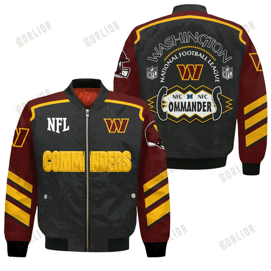 Washington Commanders Football Team 2024- 25 Relentless Determination Bomber Jacket