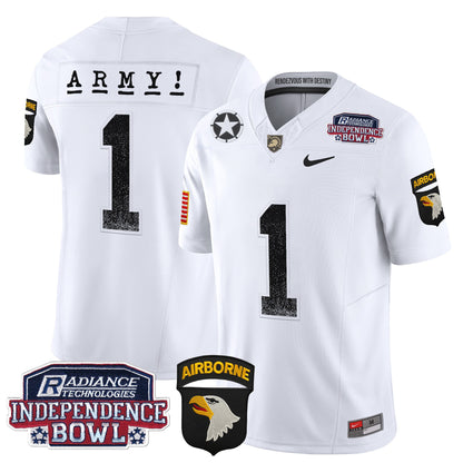 Army Black Knights Independence Bowl Patch 2024 Vapor Limited Jersey - All Stitched