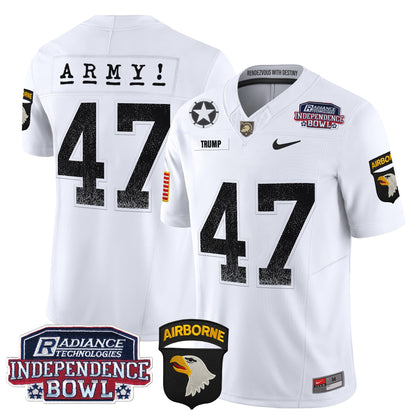 Army Black Knights Independence Bowl Patch 2024 Vapor Limited Jersey - All Stitched