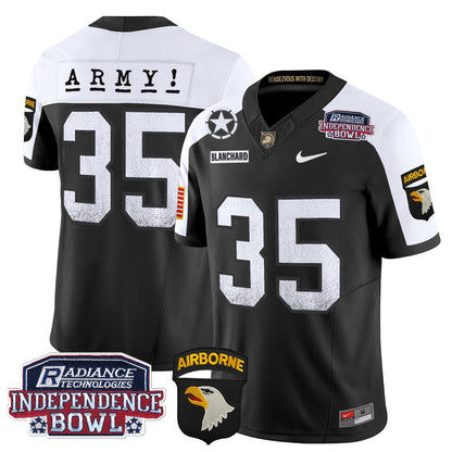 Army Black Knights Independence Bowl Patch 2024 Vapor Limited Jersey - All Stitched