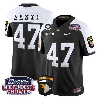 Army Black Knights Independence Bowl Patch 2024 Vapor Limited Jersey - All Stitched