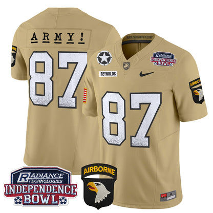 Army Black Knights Independence Bowl Patch 2024 Vapor Limited Jersey - All Stitched