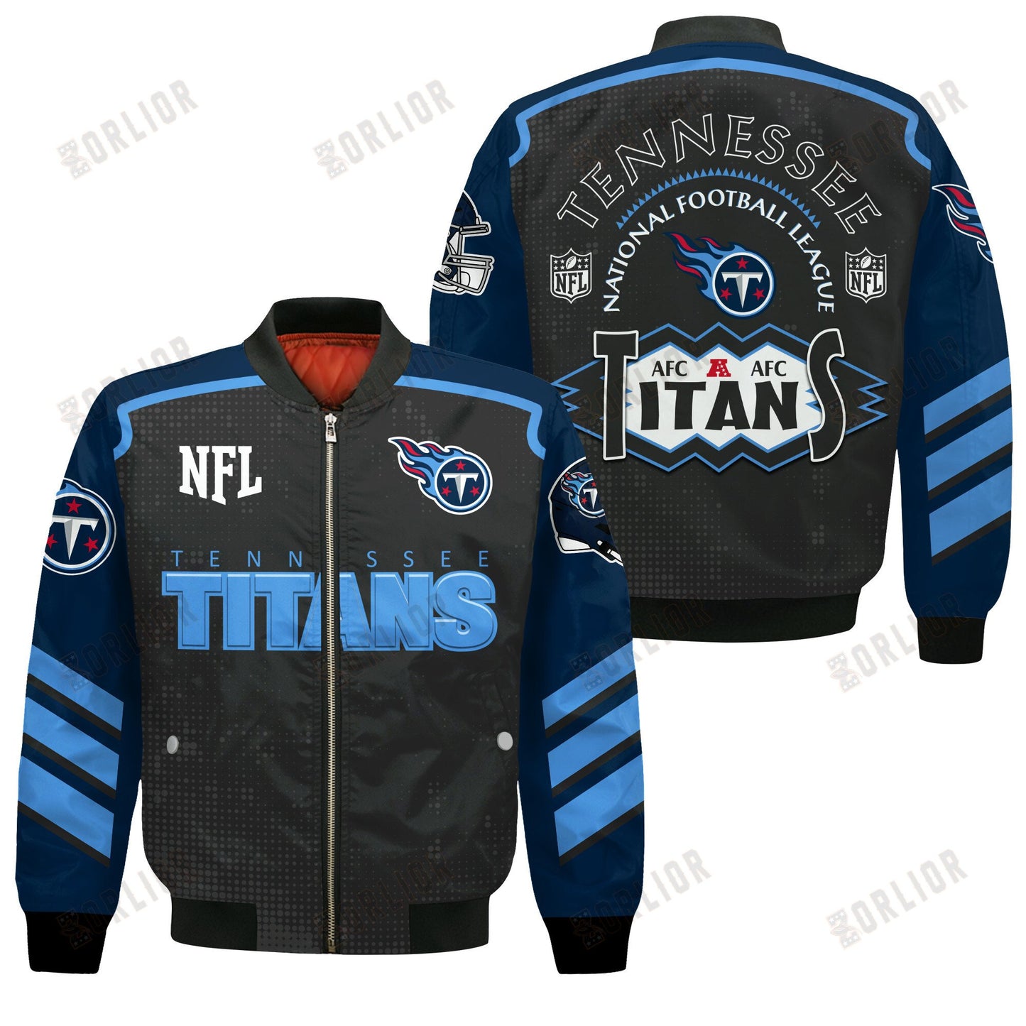 Tennessee Titans Football Team 2024- 25 Relentless Determination Bomber Jacket