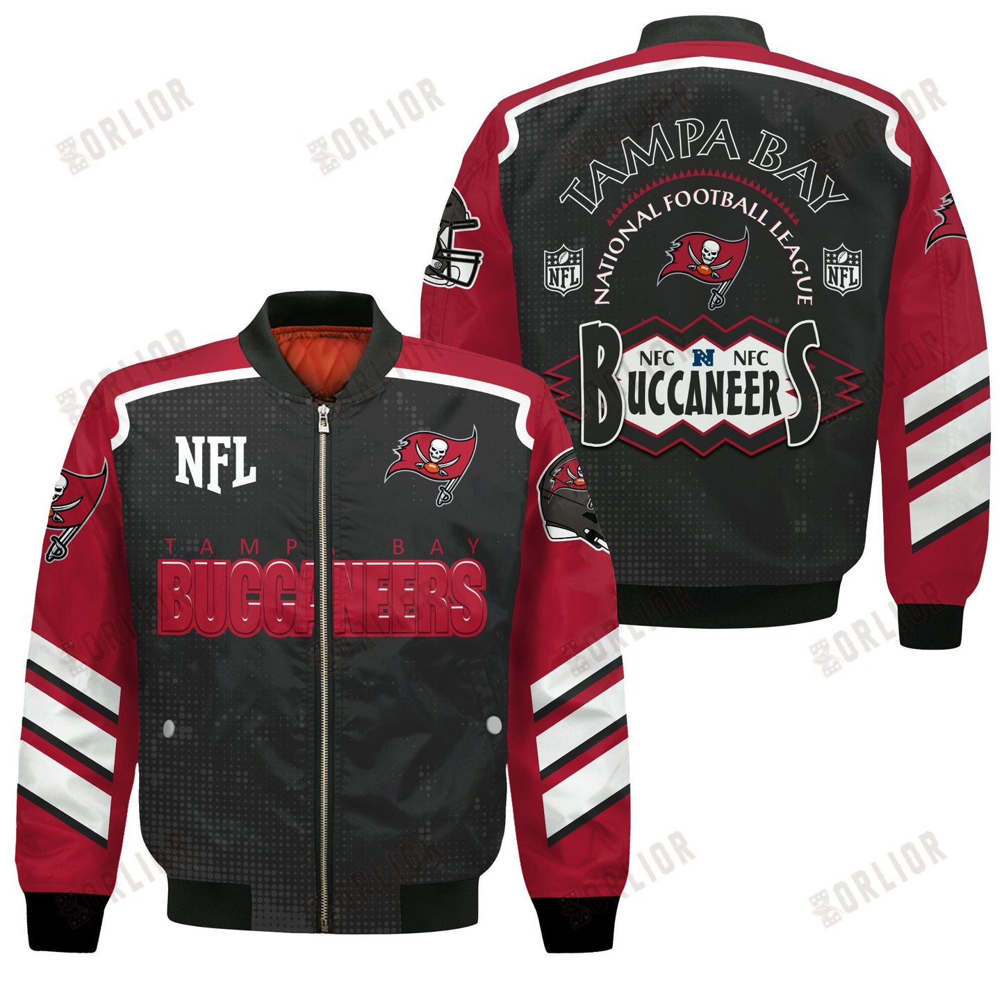 Tampa Bay Buccaneers Football Team 2024- 25 Relentless Determination Bomber Jacket