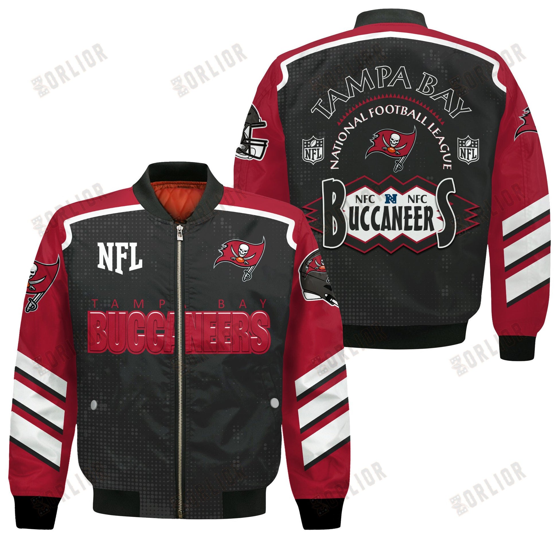 Tampa Bay Buccaneers Football Team 2024- 25 Relentless Determination Bomber Jacket