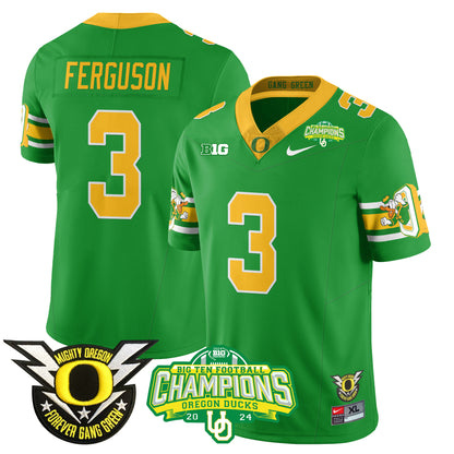 Men's Oregon Ducks 2024 Big Ten Champions Jersey - All Stitched