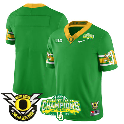 Men's Oregon Ducks 2024 Big Ten Champions Jersey - All Stitched