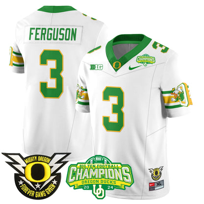 Men's Oregon Ducks 2024 Big Ten Champions Jersey - All Stitched