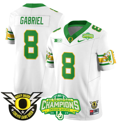 Men's Oregon Ducks 2024 Big Ten Champions Jersey - All Stitched