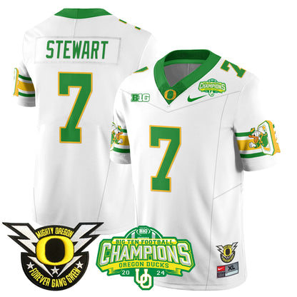 Men's Oregon Ducks 2024 Big Ten Champions Jersey - All Stitched