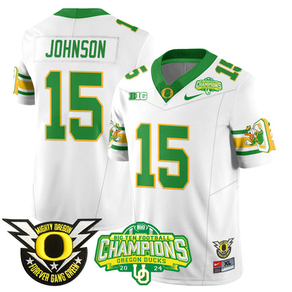 Men's Oregon Ducks 2024 Big Ten Champions Jersey - All Stitched