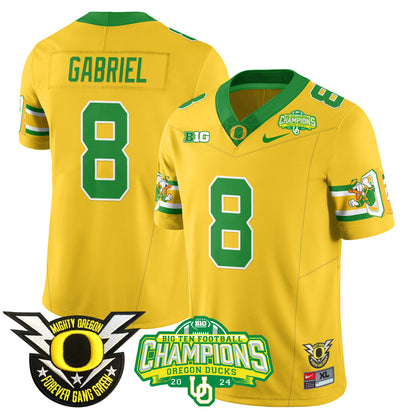 Men's Oregon Ducks 2024 Big Ten Champions Jersey - All Stitched