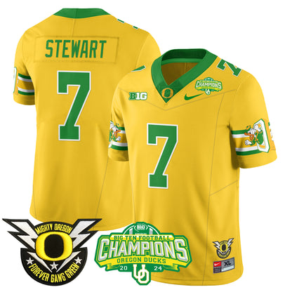 Men's Oregon Ducks 2024 Big Ten Champions Jersey - All Stitched