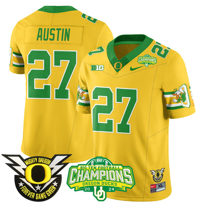 Men's Oregon Ducks 2024 Big Ten Champions Jersey - All Stitched