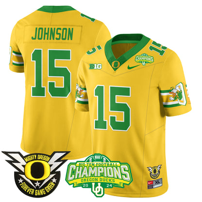 Men's Oregon Ducks 2024 Big Ten Champions Jersey - All Stitched