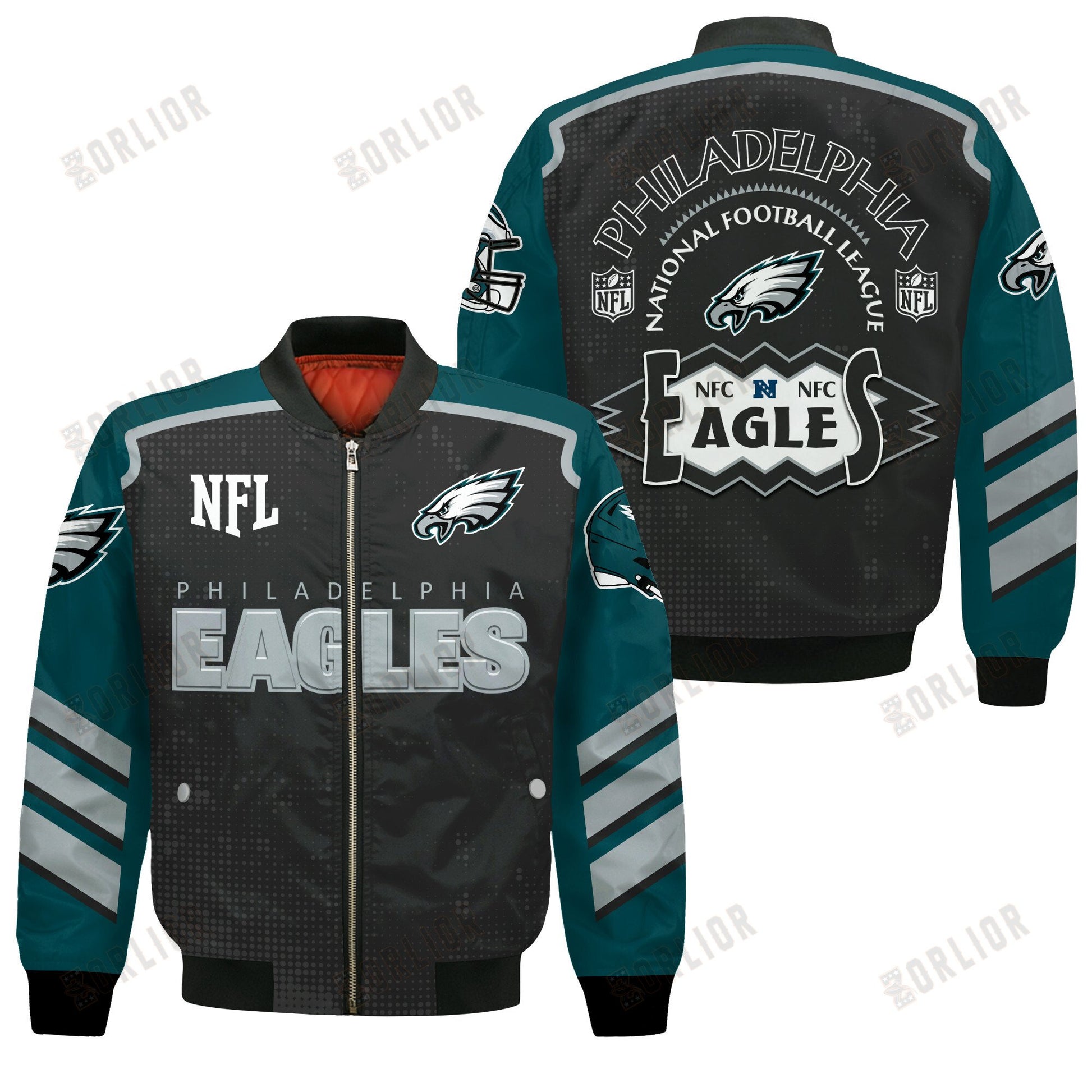 Philadelphia Eagles Football Team 2024- 25 Relentless Determination Bomber Jacket