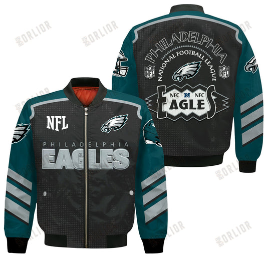 Philadelphia Eagles Football Team 2024- 25 Relentless Determination Bomber Jacket