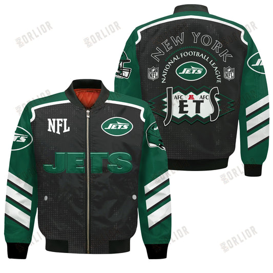 New York Jets Football Team 2024- 25 Relentless Determination Bomber Jacket