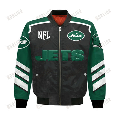 New York Jets Football Team 2024- 25 Relentless Determination Bomber Jacket