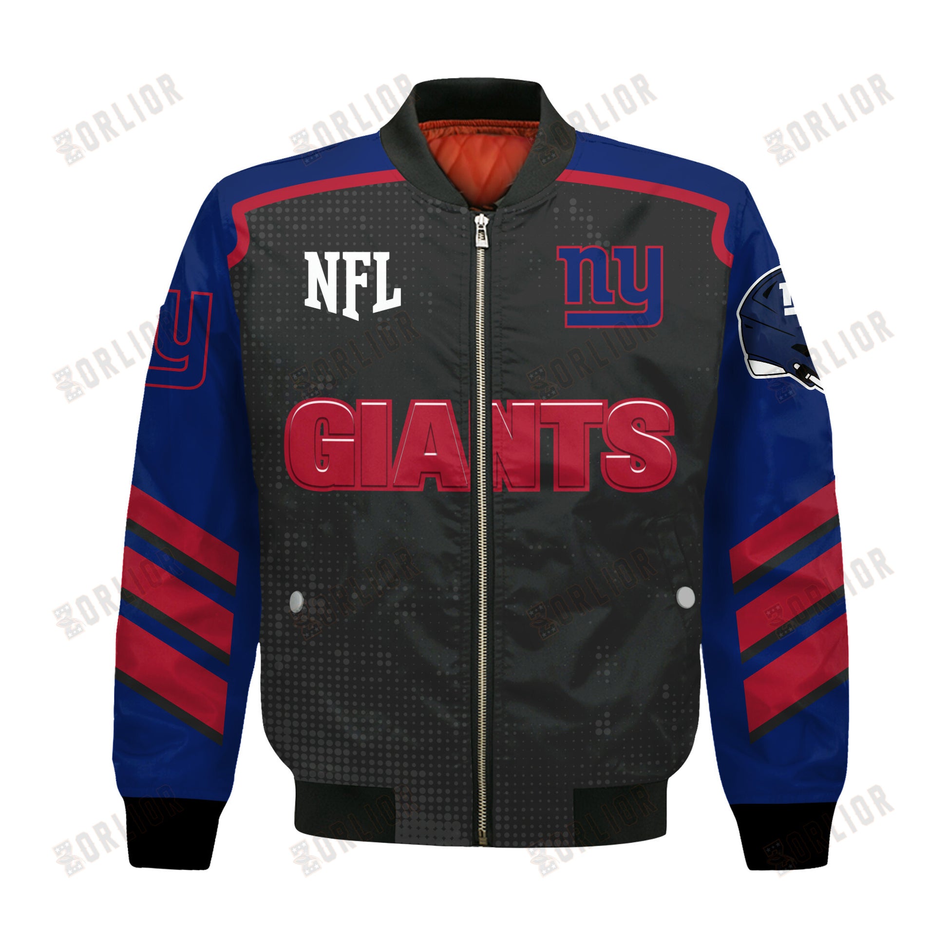 New York Giants Football Team 2024- 25 Relentless Determination Bomber Jacket