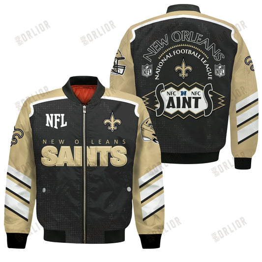 New Orleans Saints Football Team 2024- 25 Relentless Determination Bomber Jacket
