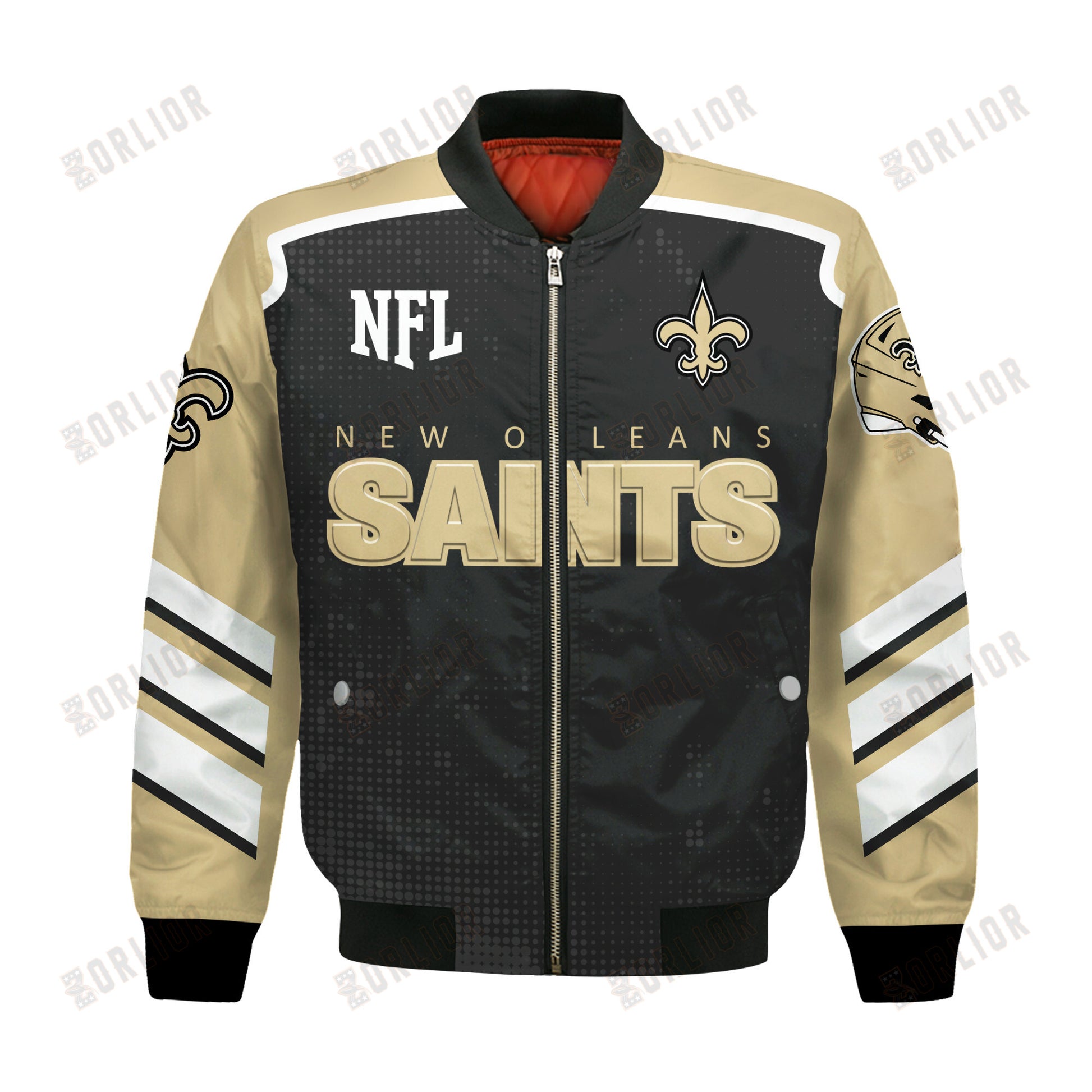 New Orleans Saints Football Team 2024- 25 Relentless Determination Bomber Jacket