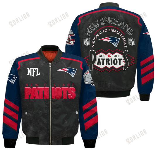 New England Patriots Football Team 2024- 25 Relentless Determination Bomber Jacket