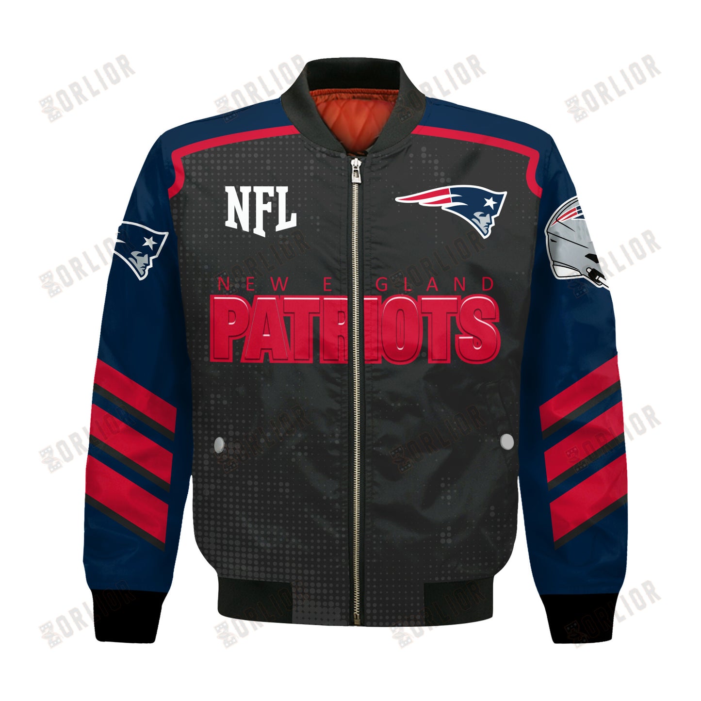 New England Patriots Football Team 2024- 25 Relentless Determination Bomber Jacket