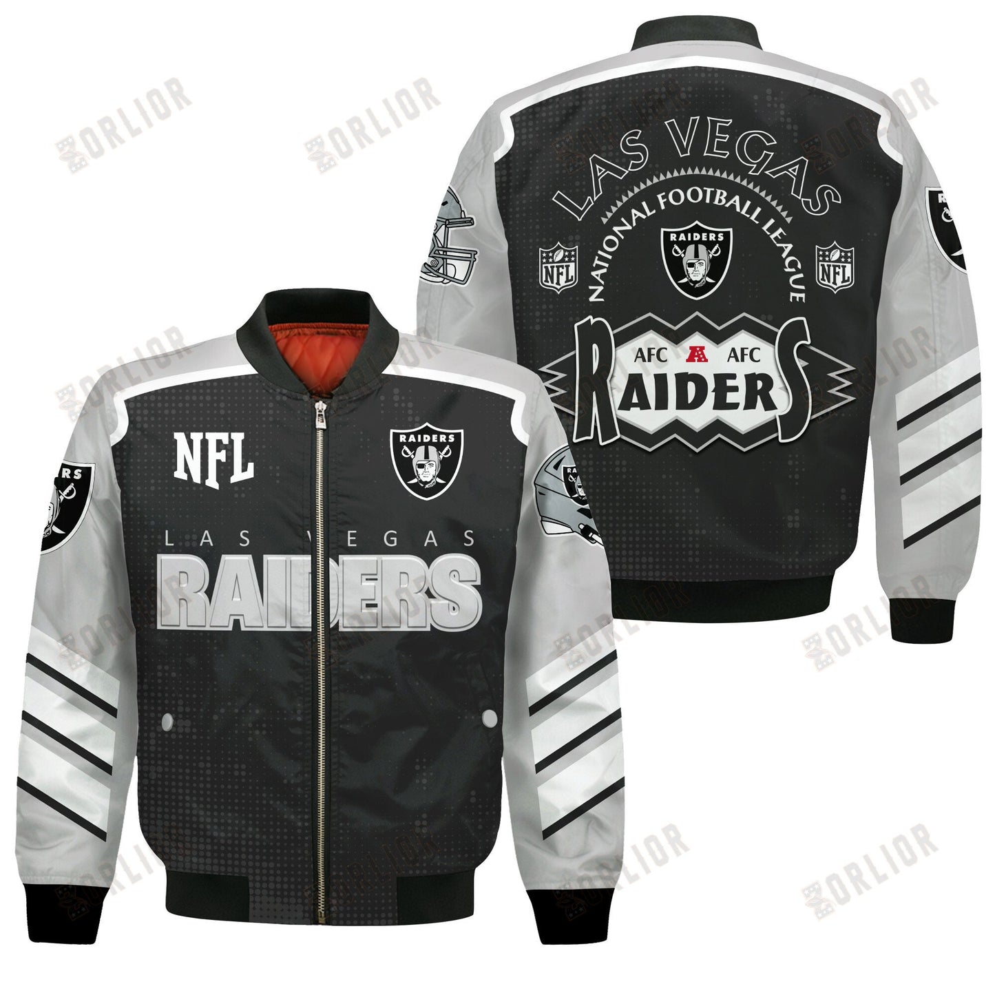 Las Vegas Raiders Football Team 2024- 25 Relentless Determination Bomber Jacket