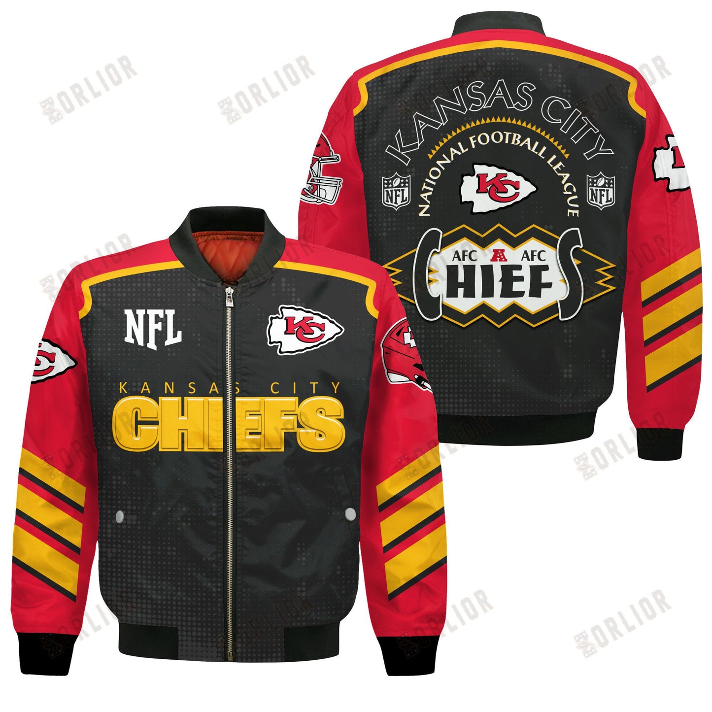 Kansas City Chiefs Football Team 2024- 25 Relentless Determination Bomber Jacket