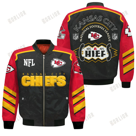 Kansas City Chiefs Football Team 2024- 25 Relentless Determination Bomber Jacket