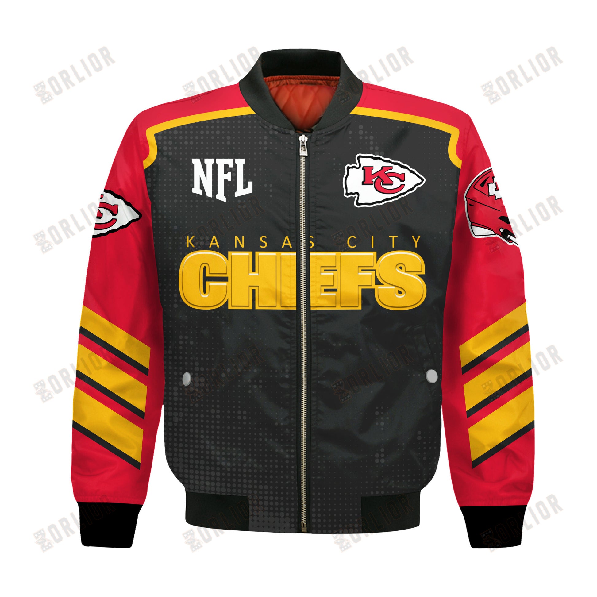 Kansas City Chiefs Football Team 2024- 25 Relentless Determination Bomber Jacket
