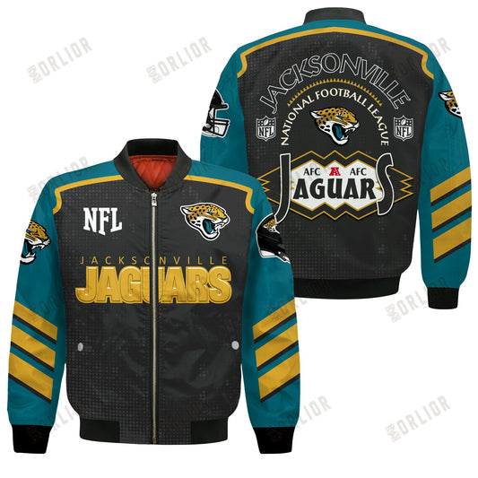Jacksonville Jaguars Football Team 2024- 25 Relentless Determination Bomber Jacket