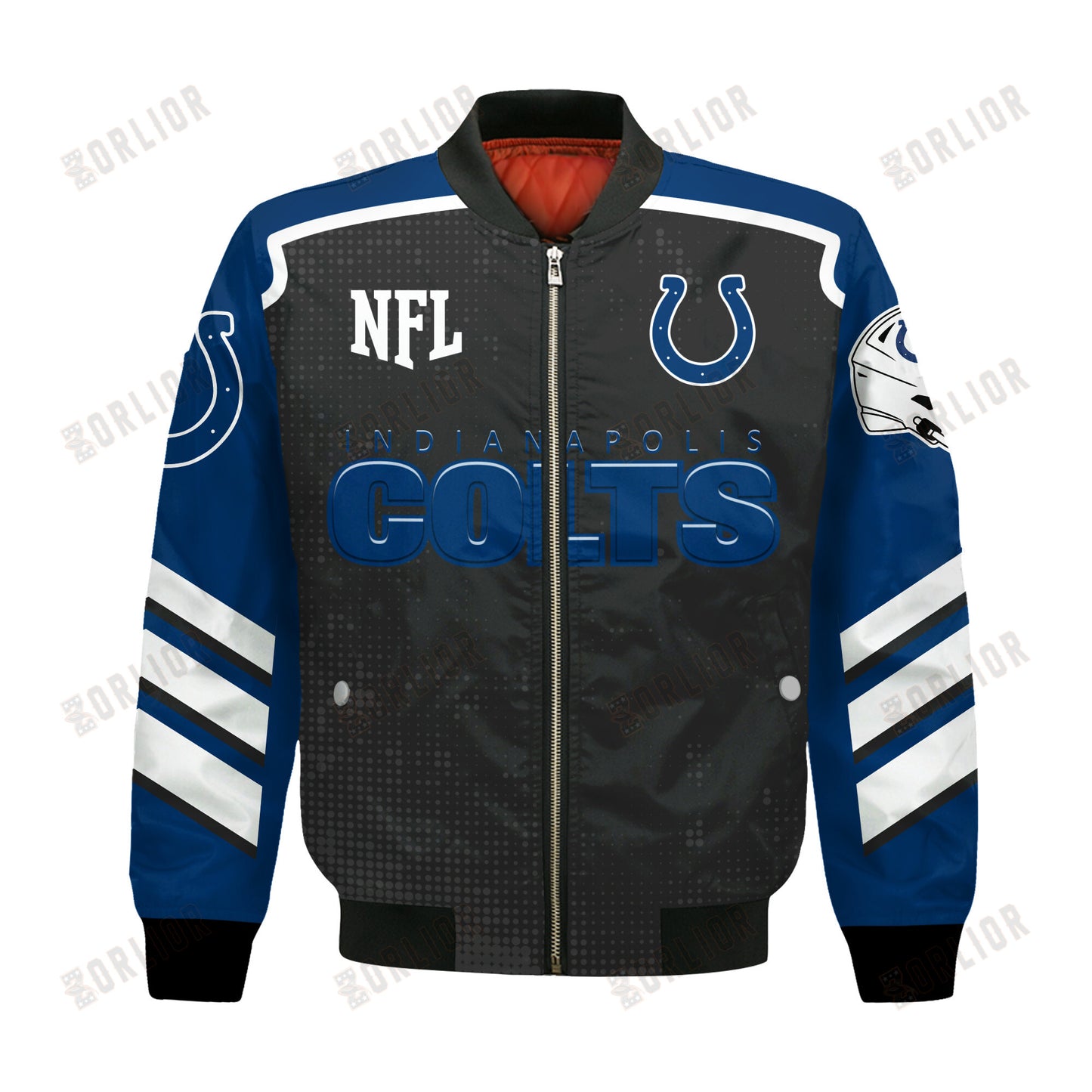 Indianapolis Colts Football Team 2024- 25 Relentless Determination Bomber Jacket