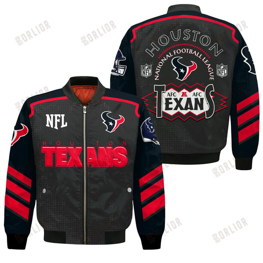 Houston Texans Football Team 2024- 25 Relentless Determination Bomber Jacket