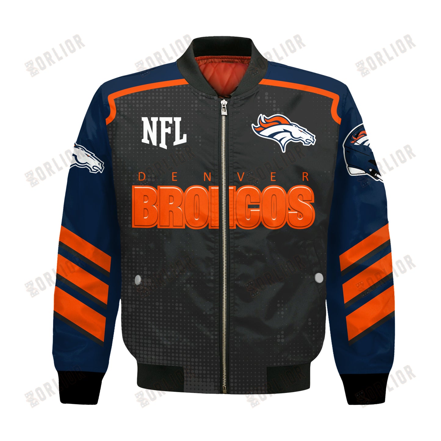 Denver Broncos Football Team 2024- 25 Relentless Determination Bomber Jacket
