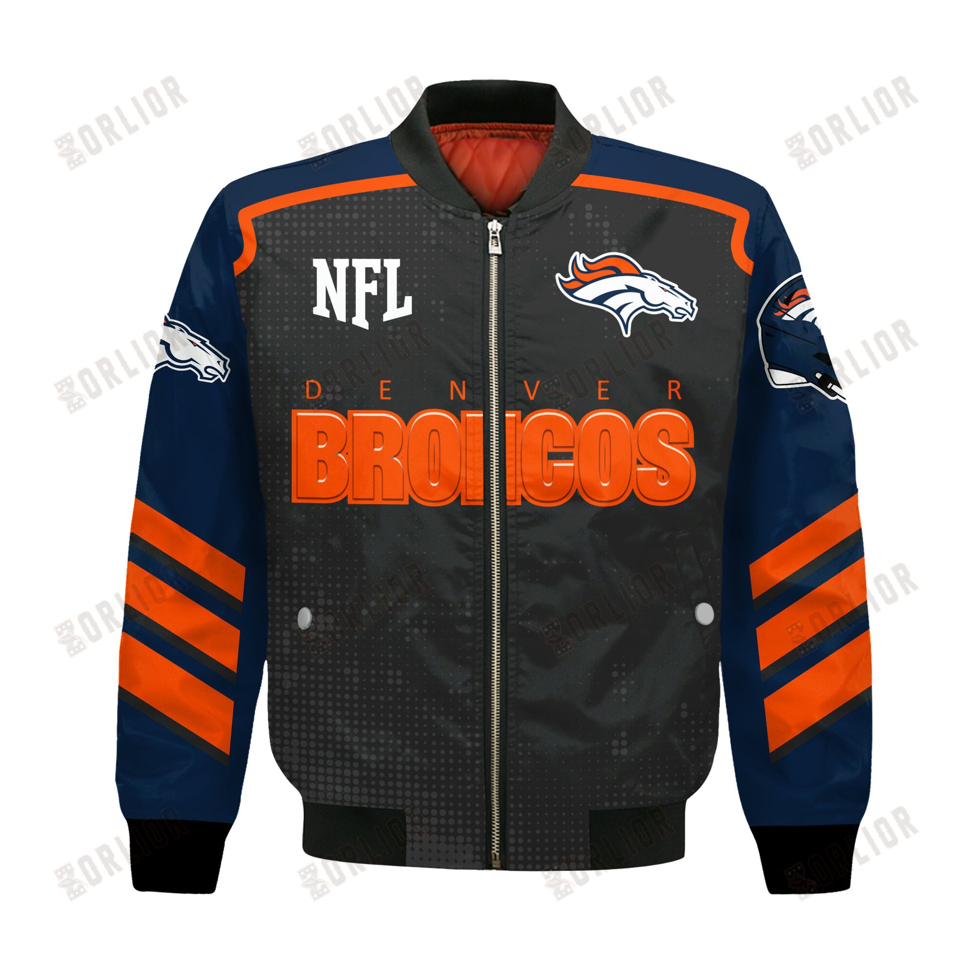 Denver Broncos Football Team 2024- 25 Relentless Determination Bomber Jacket