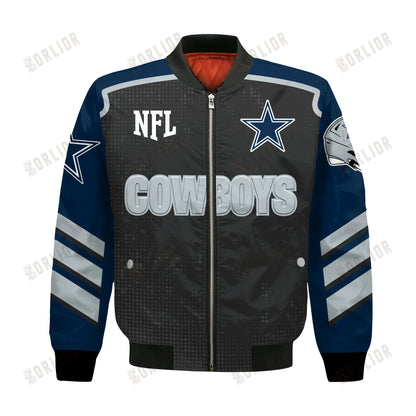Dallas Cowboys Football Team 2024- 25 Relentless Determination Bomber Jacket