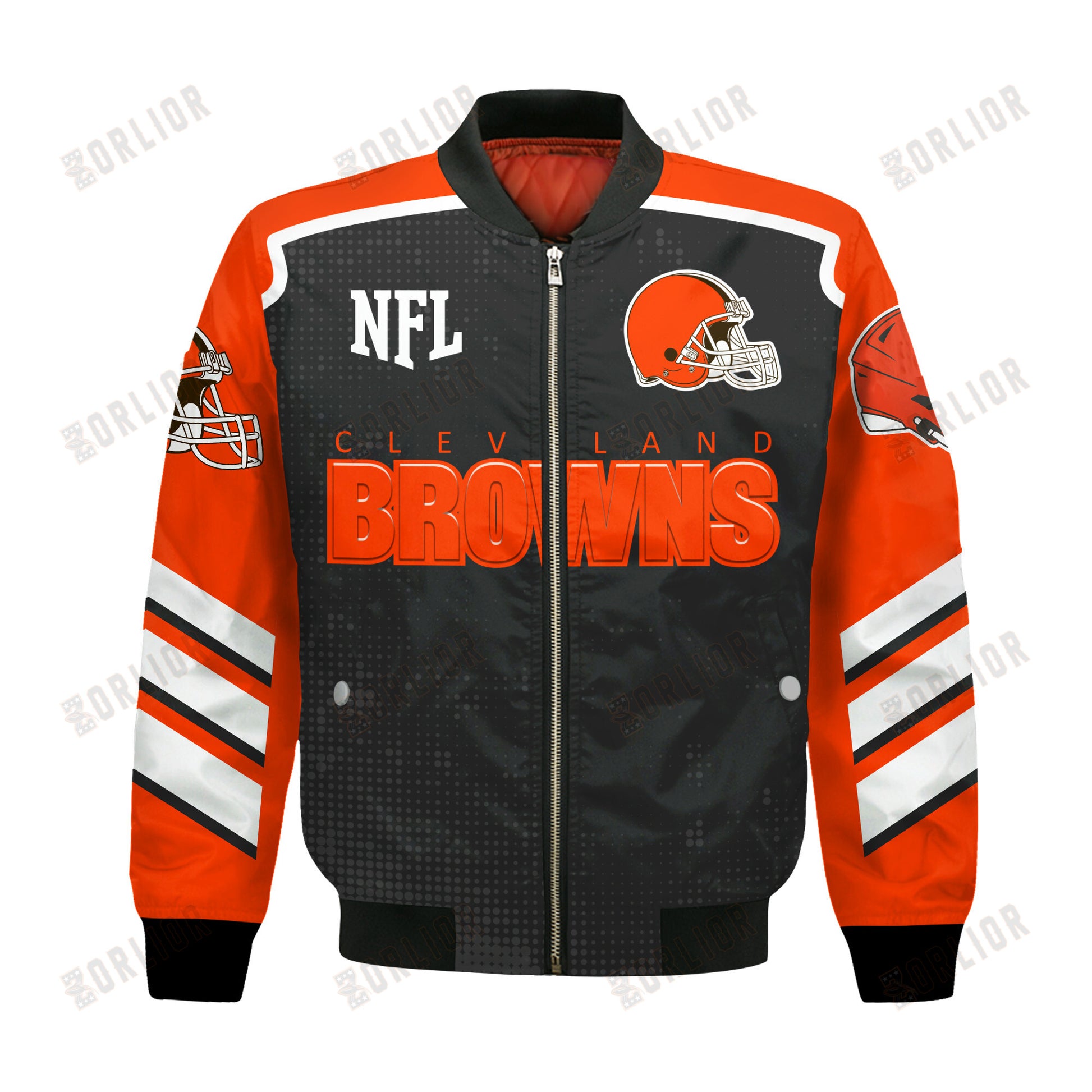 Cleveland Browns Football Team 2024- 25 Relentless Determination Bomber Jacket