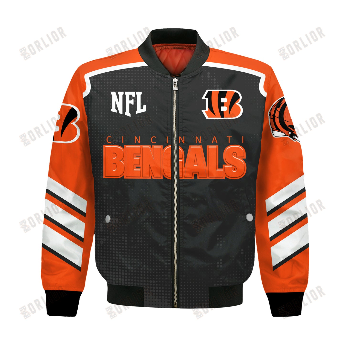 Cincinnati Bengals Football Team 2024- 25 Relentless Determination Bomber Jacket