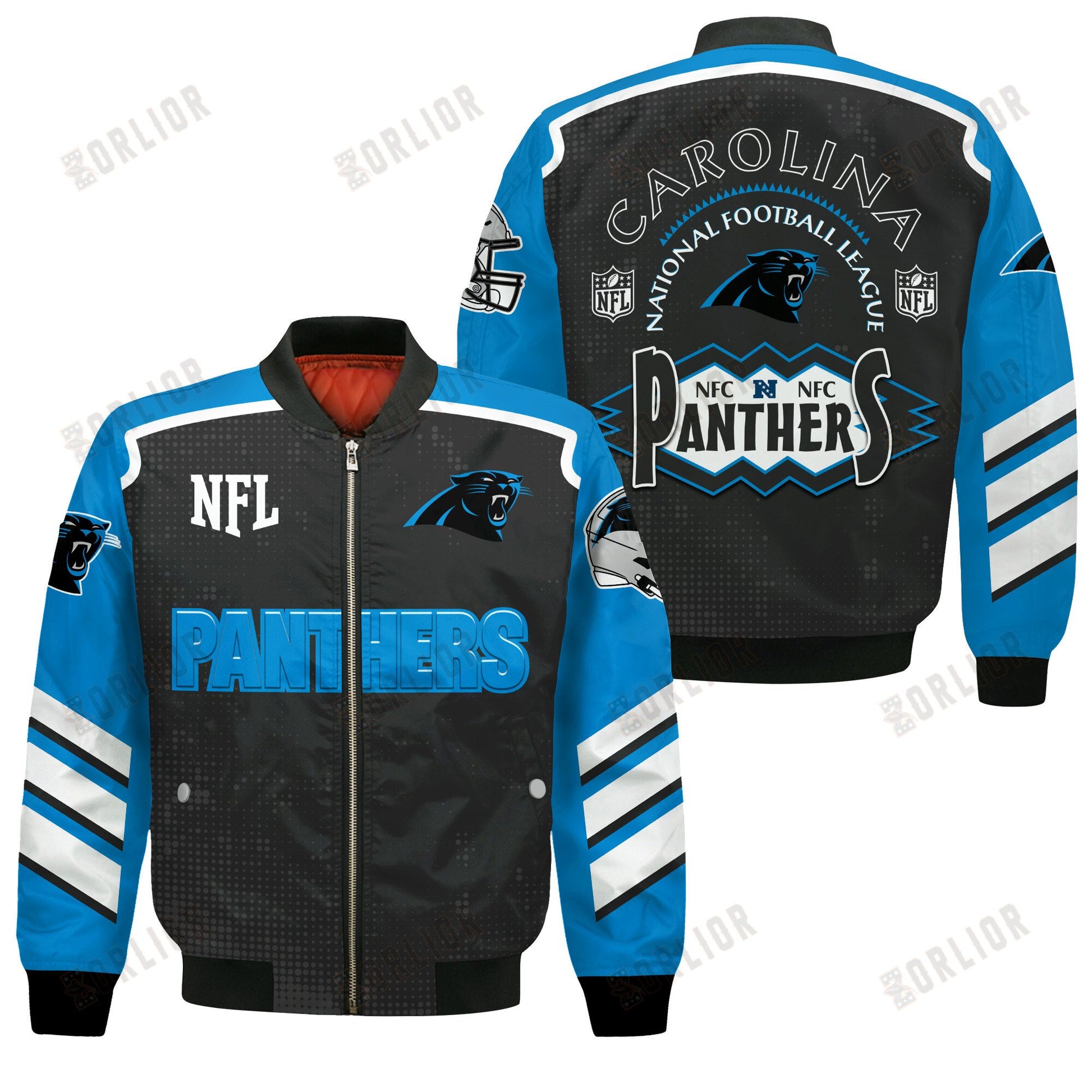 Carolina Panthers Football Team 2024- 25 Relentless Determination Bomber Jacket