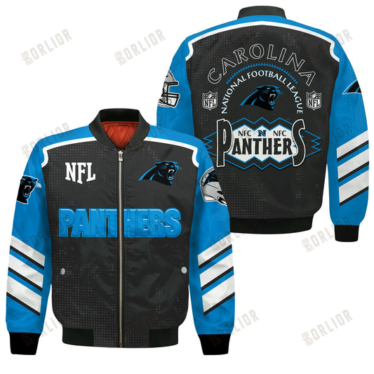 Carolina Panthers Football Team 2024- 25 Relentless Determination Bomber Jacket