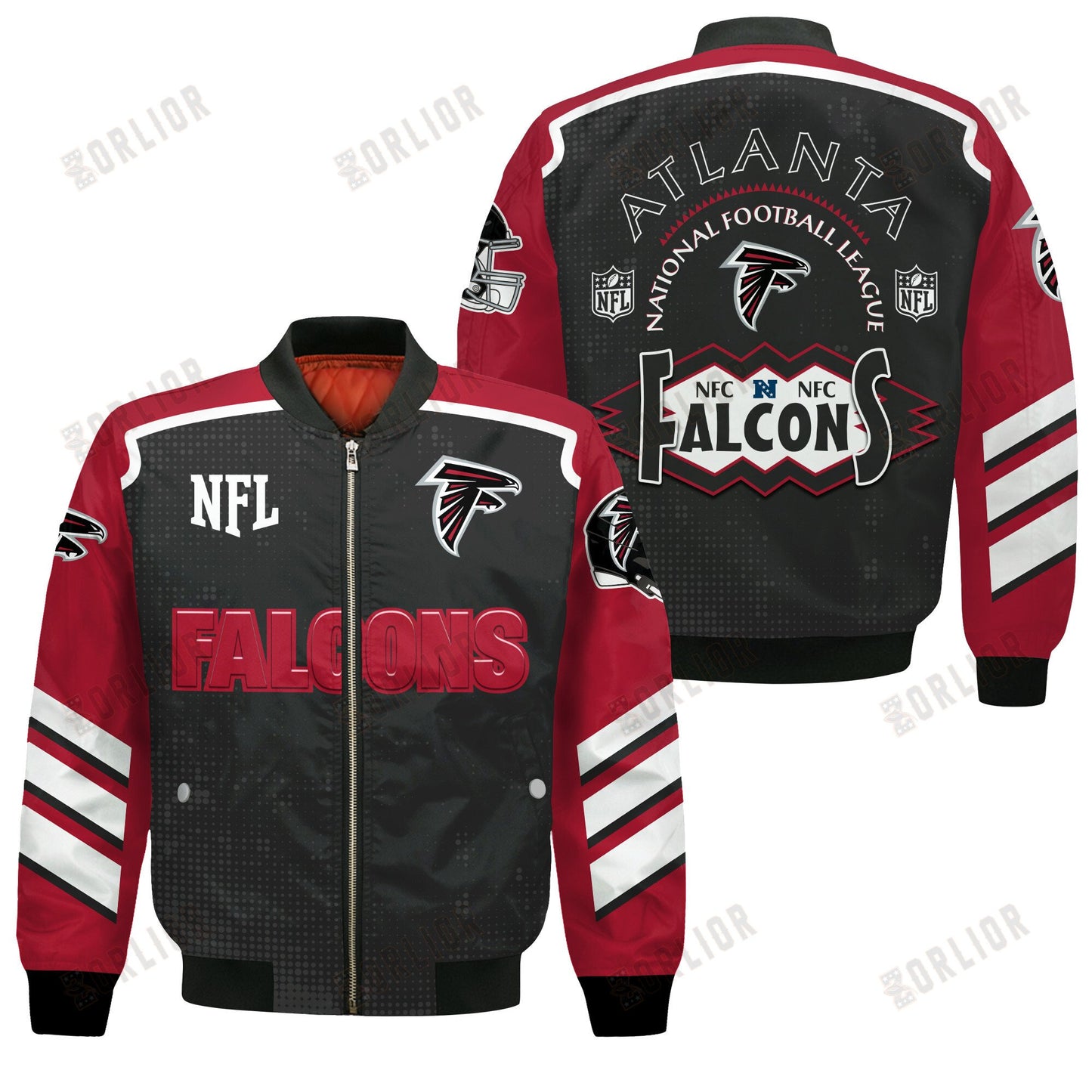 Atlanta Falcons Football Team 2024- 25 Relentless Determination Bomber Jacket