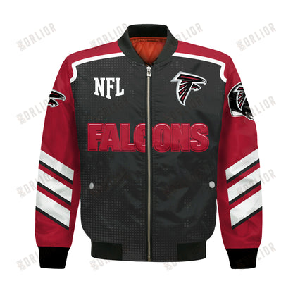 Atlanta Falcons Football Team 2024- 25 Relentless Determination Bomber Jacket