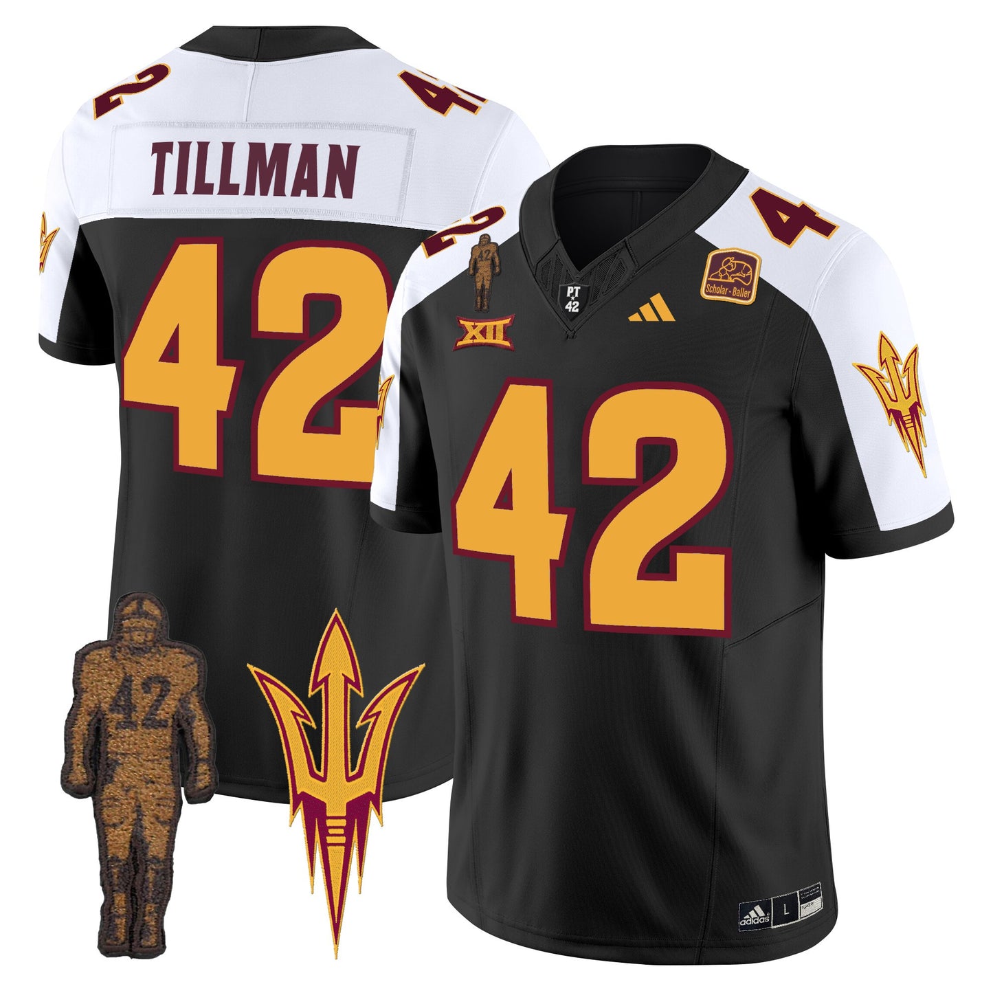 Arizona State Sun Devils 2024 Pat Tillman Honoring Patch Vapor Limited Jersey - All Stitched