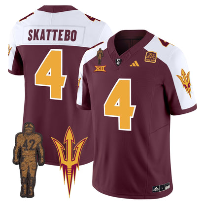 Arizona State Sun Devils 2024 Pat Tillman Honoring Patch Vapor Limited Jersey - All Stitched