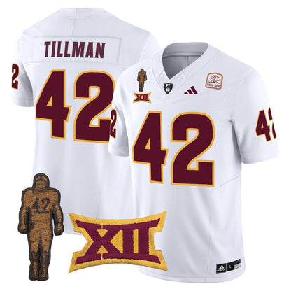 Arizona State Sun Devils 2024 Pat Tillman Honoring Patch Vapor Limited Jersey - All Stitched