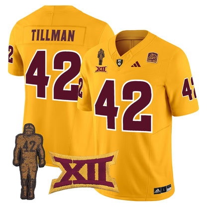 Arizona State Sun Devils 2024 Pat Tillman Honoring Patch Vapor Limited Jersey - All Stitched