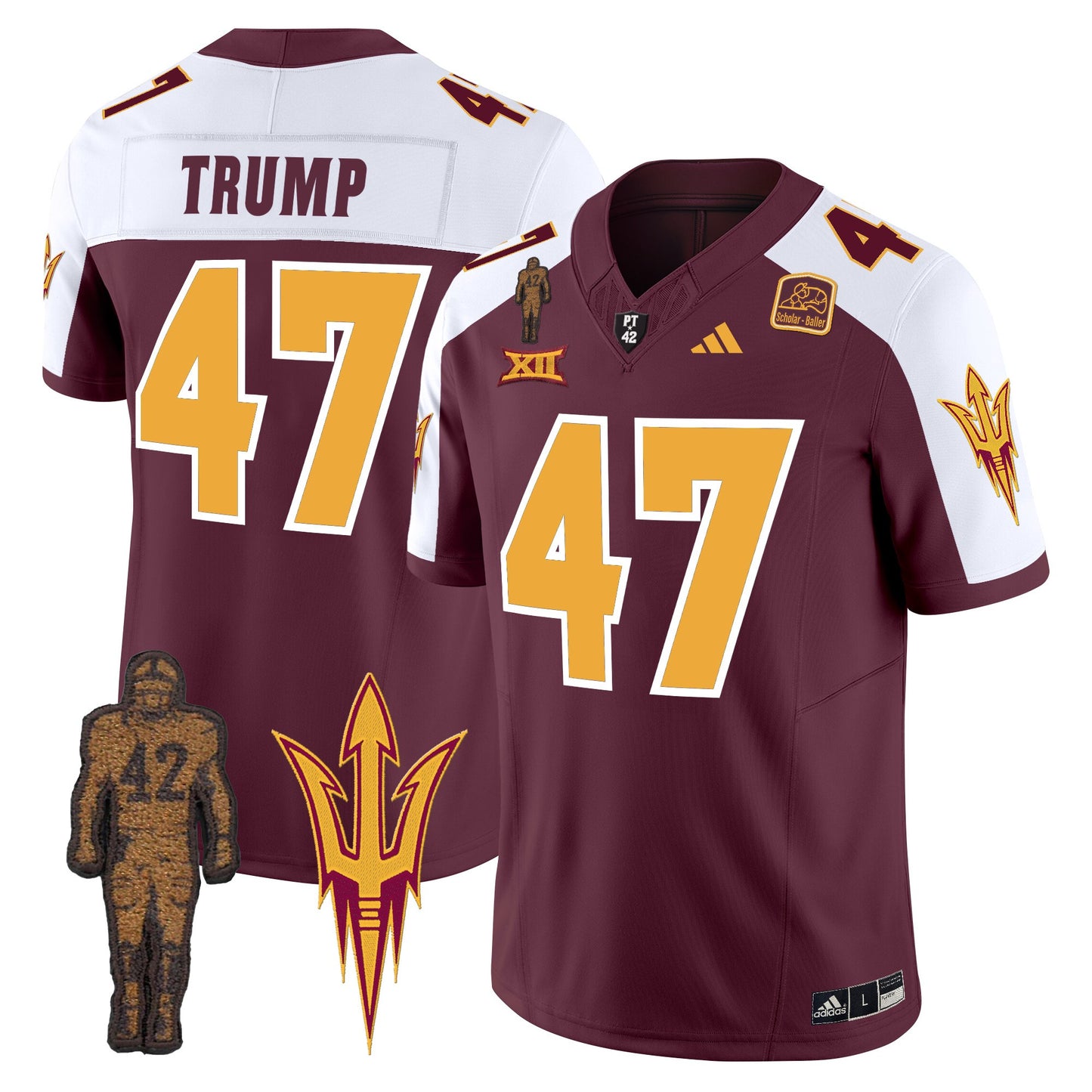 Arizona State Sun Devils 2024 Pat Tillman Honoring Patch Vapor Limited Jersey - All Stitched